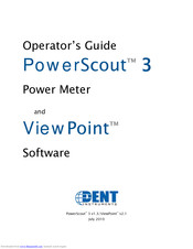 DENT Instruments PowerScout 3 Operator's Manual