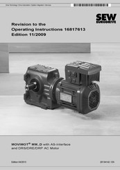 Sew Eurodrive MOVIMOT MMxD Series Operating Instructions Manual