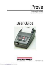 Rice Lake Prove User Manual