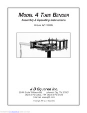 J D Squared 4 Assembly & Operating Instructions