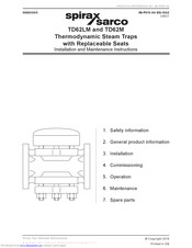 Spirax Sarco TD62LM Installation And Maintenance Instructions Manual
