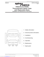 Spirax Sarco TD62M Installation And Maintenance Instructions Manual