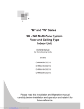 Johnson Controls DHMW12NCB21S Owner's Manual