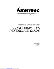 Intermec VT220/ANSI Programmer's Reference Manual