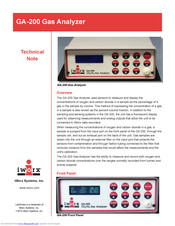 iWorX GA-200 Series Technical Note