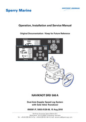 SPERRY MARINE NAVIKNOT SRD 500 A Operation, Installation And Service Manual