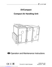 SystemAir DVCompact Operation And Maintenance Instructions