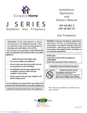 European Home J-M2 Series Installation, Operation And Owner's Manual