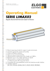 ELGO Electronic LIMAX02 Series Operating Manual
