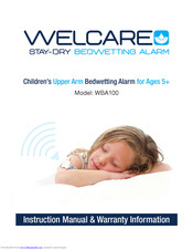 Welcare WBA100 Instruction Manual &  Warranty Information