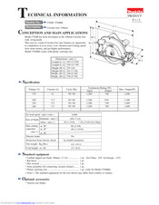 Makita 5704RK Technical Information