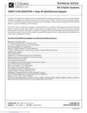Codan MT-4 Technical Notes