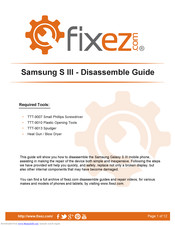 Samsung S III Disassemble Manual