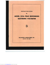Ballantine 305A Instruction Book