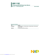 NXP Semiconductors LPCXpresso54S018M User Manual