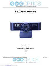 PTZ Optics PT-WEBCAM-84 User Manual