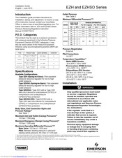 Emerson EZHSO Series Installation Manual