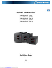 PowerWalker AVR 3000/SIV Quick Start Manual