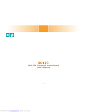 DFI SD170 User Manual