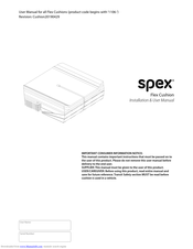 SPEX Flex Cushion Installation & User Manual