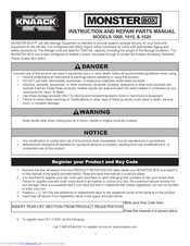 Knaack MONSTER BOX 1010 Instruction And Repair Parts Manual