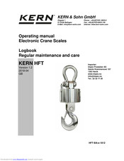 KERN HFT 10T2 Operating Manual
