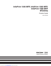 Ricoh InfoPrint 1540 Manual