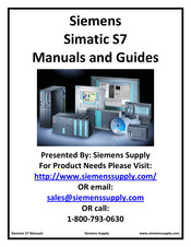 Siemens Simatic S7 Series Manual