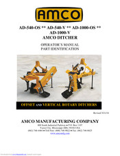 Amco AD-540-V Operator's Manual
