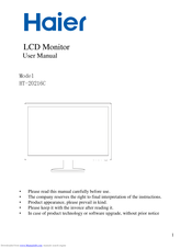 Haier HT-20216C User Manual