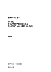 Siemens Simatic S5 IP 240 Manual