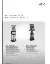 Wilo Helix V First 22 Installation And Operating Instructions Manual