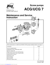 IMO UCG 7 Maintenance And Service Instructions