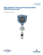 Emerson Micro Motion Viscomaster Installation Manual