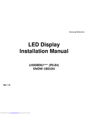 Samsung LH008IWJ Series Installation Manual