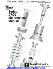 Farris Engineering 2700 Series Maintenance Manual