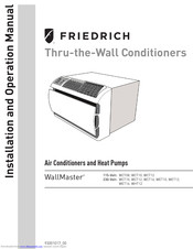 Friedrich WallMaster WCT16 Installation And Operation Manual
