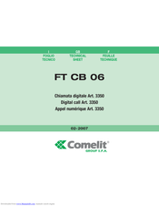 Comelit FT CB 06 Technical Sheet