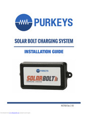 Purkeys SOLAR BOLT Installation Manual
