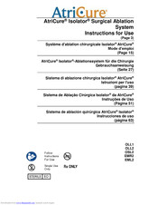 AtriCure Isolator Instructions For Use Manual