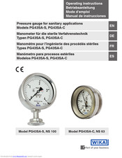 WIKA PG43SA-C Operating Instructions Manual