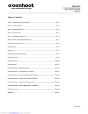 Evenheat Glass Operation Manual