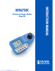 Hanna Instruments HI 96717C Instruction Manual