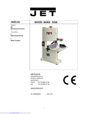 Jet JWBS-9X Operating Instructions Manual