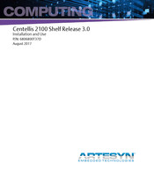 Artesyn Centellis 2100 Shelf Release 3.0 Installation And Use Manual