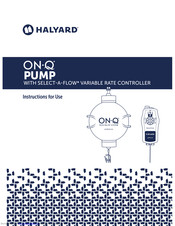 Halyard ON-Q Select-A-Flow Instructions For Use Manual