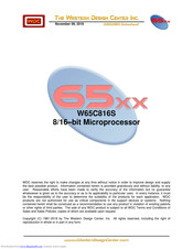 WDC W65C816S Datasheet