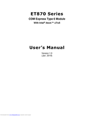 IBASE Technology ET870 Series User Manual