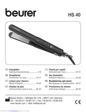 Beurer HS 40 Instructions For Use Manual