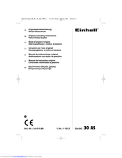 EINHELL GH-BC 30 AS Original Operating Instructions